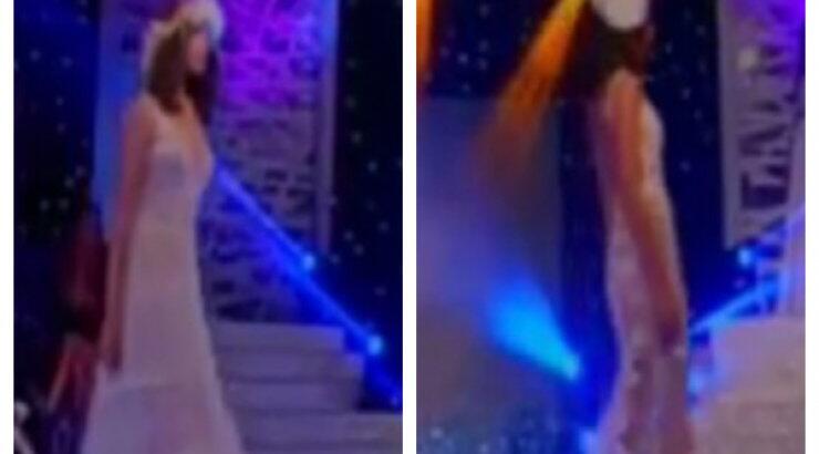 Το ατύχημα διαγωνιζόμενης Star Κύπρος 2016: Πιάστηκε το νυφικό της στην σκηνή και...