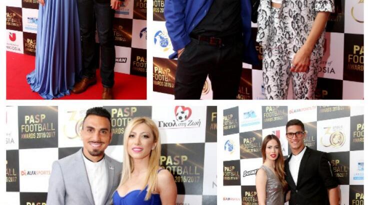 Έκλεψαν τις εντυπώσεις για άλλη μία φορά οι σύντροφοι των ποδοσφαιριστών σε αθλητική βραδιά