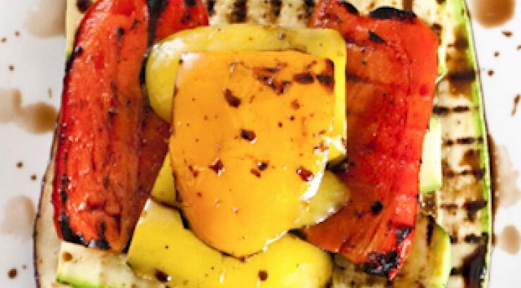 Ψητά λαχανικά με γλάσο βαλσάμικου