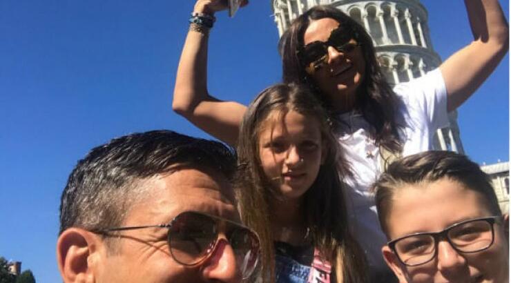 Χριστόφορος Τορναρίτης – Ramona Filip: Στην Πίζα με τα παιδιά τους! [εικόνες]