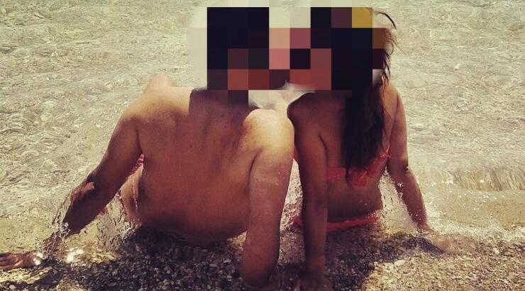 Το παθιασμένο φιλί ζευγαριού της κυπριακής showbiz στην παραλία