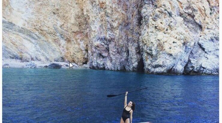 Ποια Κυπρια ηθοποιός κάνει sup στα ελληνικά νησιά