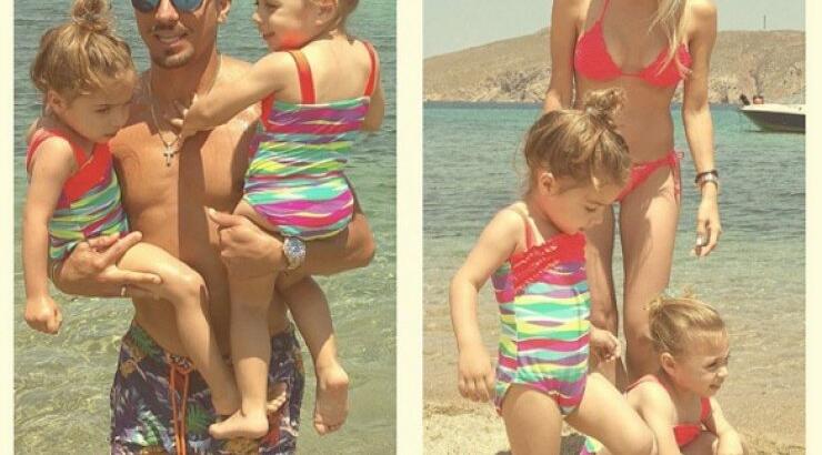 Η τρυφερή φωτογραφία της οικογένειας Χαραλαμπίδη στο αεροδρόμιο 