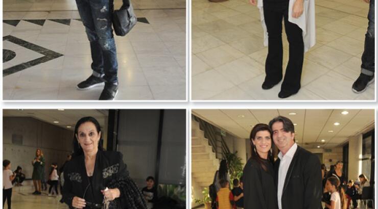 Στην πρεμιέρα της παράστασης "Ο Μάγκας και η Μαντάμ Διατροφή" 