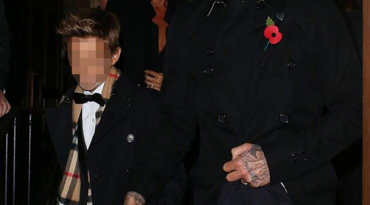 David Beckham: Μαζί με το γιο του στην καμπάνια του οίκου Burberry [εικόνες]