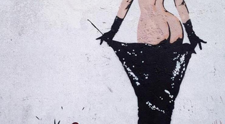 Τα οπίσθια της Kim Kardashian έγιναν graffiti [εικόνες]