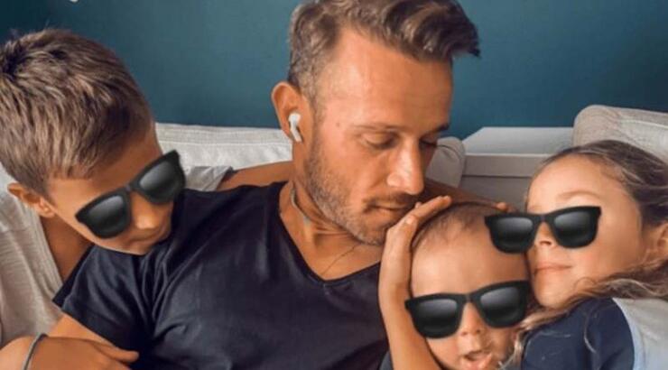 Νεκτάριος Αλεξάνδρου: To cute στιγμιότυπο στο κρεβάτι με τα τρία του παιδιά! Κοιμήθηκε μαζί τους