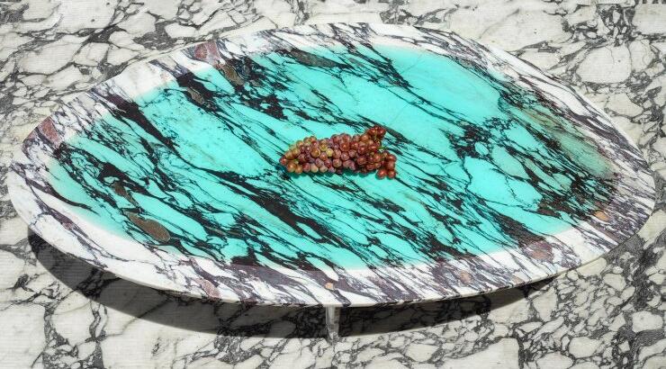 Έπιπλα από μάρμαρο και resin