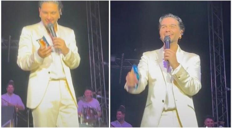 Χρήστος Μάστορας: Του πέταξαν κρουασάν στη σκηνή ενώ τραγουδούσε και το έπιασε στον αέρα [βίντεο]