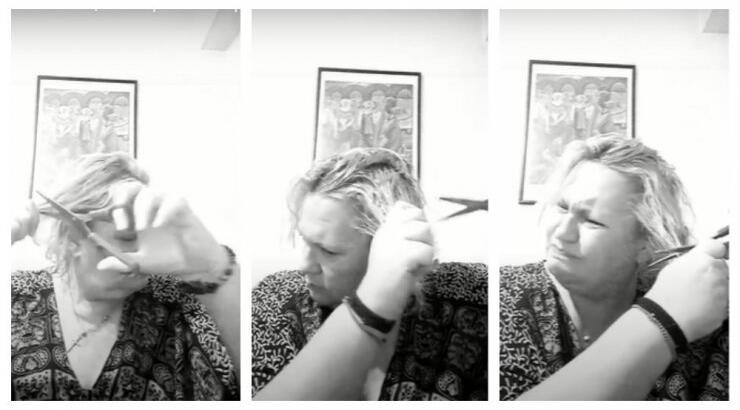 Καίτη Φίνου: Έκοψε τα μαλλιά της με ψαλίδι μέσα από το instagram [βίντεο]