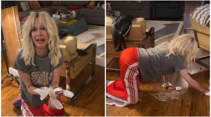 Άννα Βίσση: Έπεσε στα πατώματα μαζεύοντας τις τρίχες της μετά την ανανέωση του hair look της [εικόνες & βίντεο]