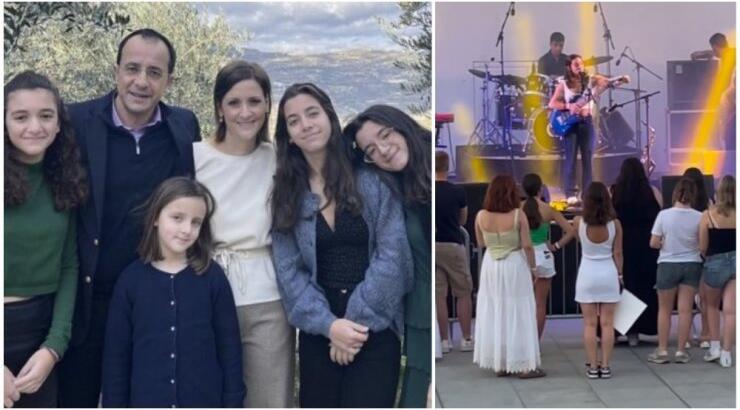 Χριστοδουλίδης - Καρσερά: Η 17χρονη κόρη τους συγκίνησε με την ερμηνεία της σε μουσική της εμφάνιση [βίντεο]