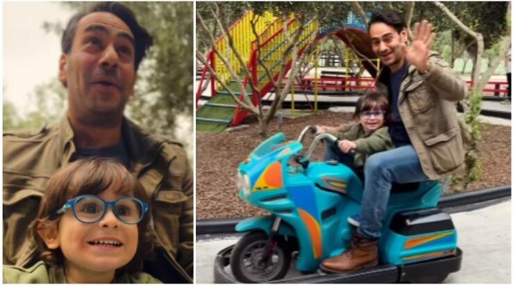 Ανδρέας Τσέλεπος: Διασκέδασε με τον γιο του σε παιχνίδια του λούνα παρκ [βίντεο]