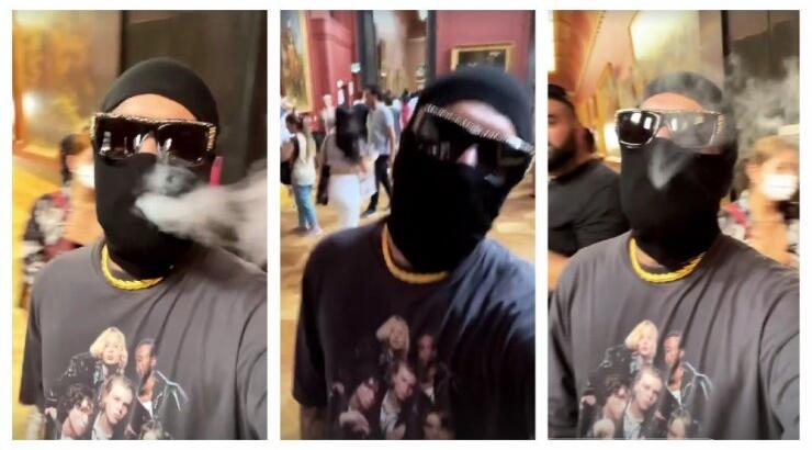 Απτόητος ο Snik προκαλεί ξανά - Στο Λούβρο με full face mask και να καπνίζει [βίντεο]