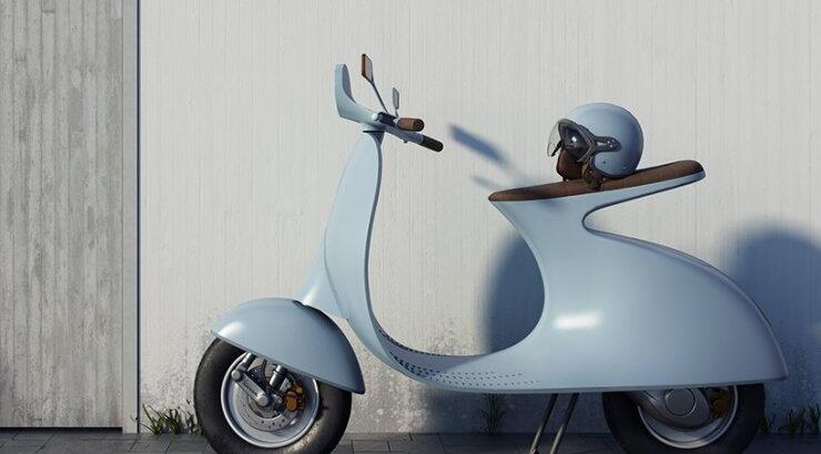 The classic 98cc vespa