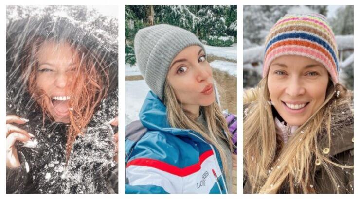 Η Αττική ντύθηκε στα λευκά και οι επώνυμες Ελληνίδες πόζαραν στα χιόνια! [εικόνες]