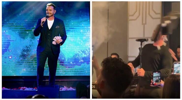 Ο Χρήστος Μενιδιάτης “έφαγε” στο πρόσωπο ένα δίσκο με γαρύφαλλα και έγινε viral! [βίντεο]