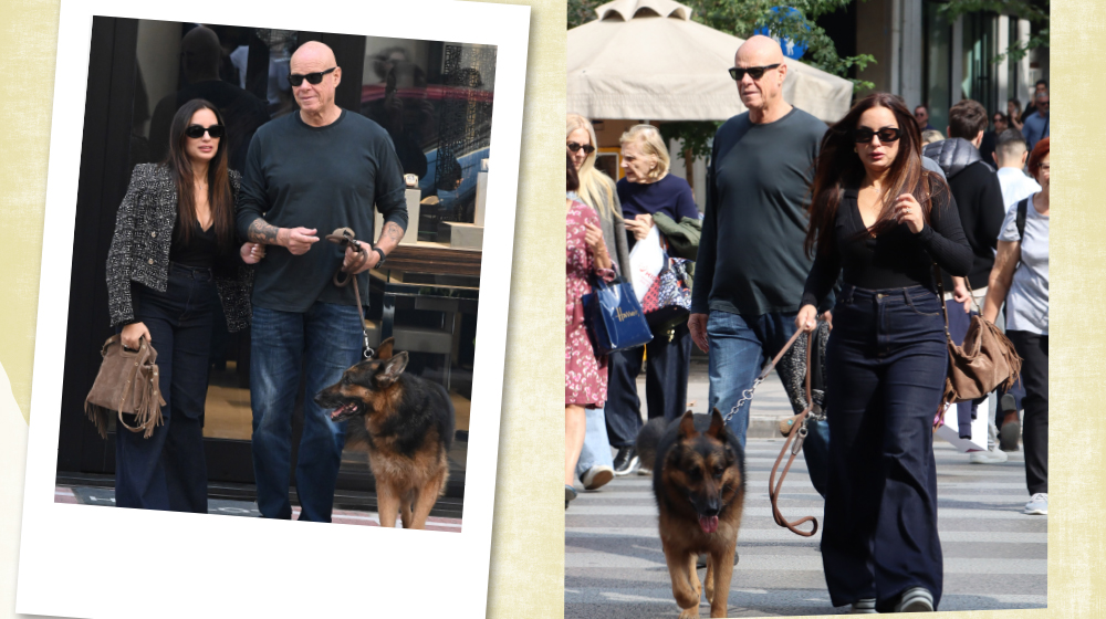 Τζώνη Καλημέρης - Ελπίδα Ιακωβίδου: Ντυμένοι ασορτί βόλταραν με τον σκύλο τους στο κέντρο της Αθήνας [εικόνες]