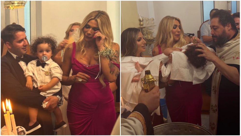 Αγγελική Ηλιάδη: Bάφτισε συγκινημένη τον μικρό Νικόλα [εικόνες]