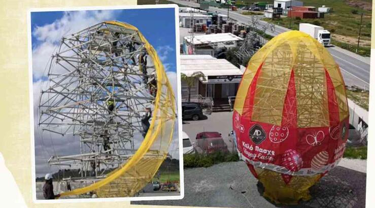 Το story πίσω από το τεράστιο πασχαλινό αυγό που (σίγουρα) έχεις δει στον δρόμο