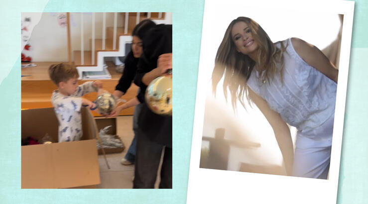 Χριστιάνα Αριστοτέλους: Στόλισε το χριστουγεννιάτικο δέντρο με τη βοήθεια του γιου της [εικόνα & βίντεο]