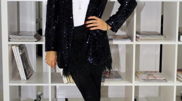 Η Σίσσυ Φειδά πήγε στη δουλειά με ελικόπτερο [εικόνες]