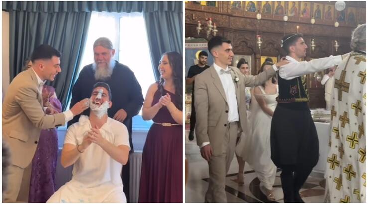 Φειδίας Παναγιώτου: Μπήκε κουμπάρος στον γάμο του αδερφού του [εικόνες & βίντεο]