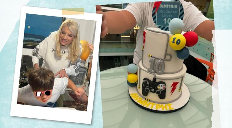 Φαίη Σκορδά: Το πάρτι γενεθλίων για τα 10α γενέθλια του γιου της Δημήτρη [εικόνες]