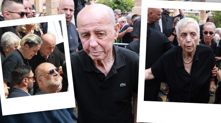Μαζωνάκης: Συντετριμμένη η οικογένειά του στην κηδεία - Οι εικόνες από το τελευταίο αντίο