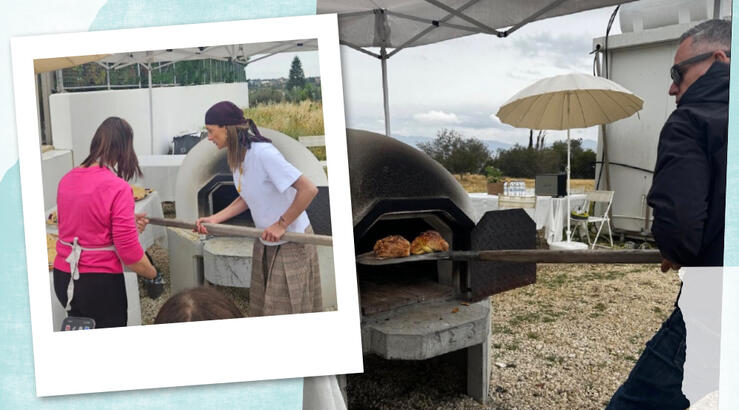 Νικόλας - Γιώτα Παπαδοπούλου: Φούρνισαν φλαούνες με τους φίλους τους [εικόνες]