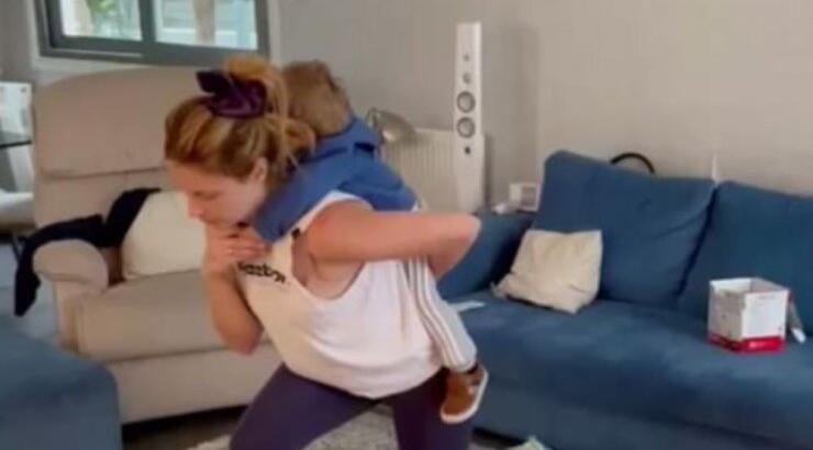 Χριστιάνα Αριστοτέλους: Το workout που είδαμε να κάνει μαζί με τον γιο της [βίντεο]