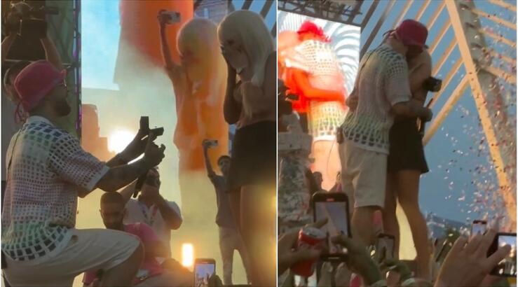 FY: Η φαντασμαγορική πρόταση γάμου επί σκηνής στη youtuber σύντροφο του [βίντεο]