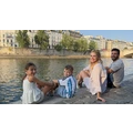 Χριστιάνα Αριστοτέλους - Γιώργος Εφραίμ: Στο Παρίσι με τα παιδιά τους - Τα πρώτα στιγμιότυπα [εικόνες]