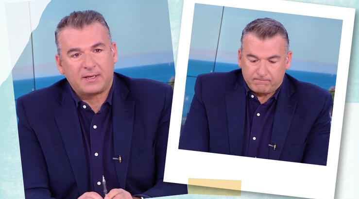 Με δάκρυα στα μάτια ο Λιάγκας διέκοψε την εκπομπή του: «Αισθάνομαι ντροπή πραγματικά. Πάμε σε διαφημίσεις»