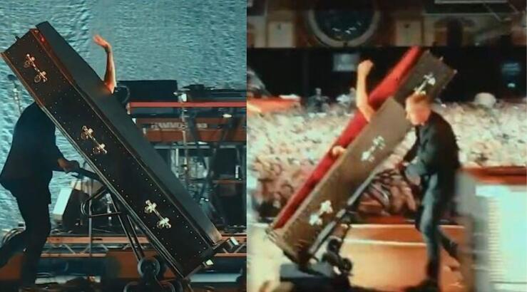 Απίστευτο: Πασίγνωστος τραγουδιστής έφυγε από τη σκηνή μέσα σε φέρετρο [βίντεο]