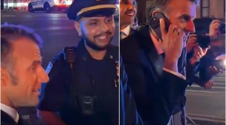 Macron: Τον σταμάτησε αστυνομία στους δρόμους της Νέας Υόρκης και εκείνος πήρε τηλέφωνο τον Trump [βίντεο]