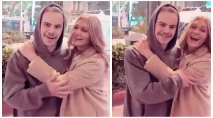 Άγγελος Λάτσιος: Η συνάντηση με τη νονά του Νατάσα Θεοδωρίδου που έγινε viral! Της έδωσε το πιο γλυκό φιλί