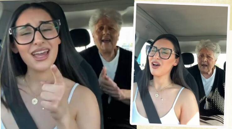 Η Klavdia με τη γιαγιά της τραγουδούν στο αυτοκίνητο [βίντεο]