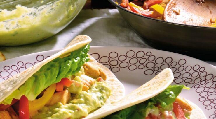 Fajitas με κοτόπουλο