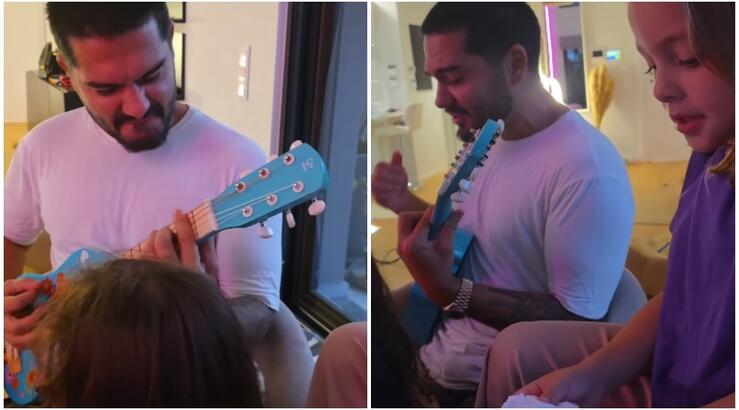 Χρήστος Μάστορας: Μαζί με τη βαφτιστήρα του και την αδερφή της τραγουδάνε στο σπίτι [βίντεο]