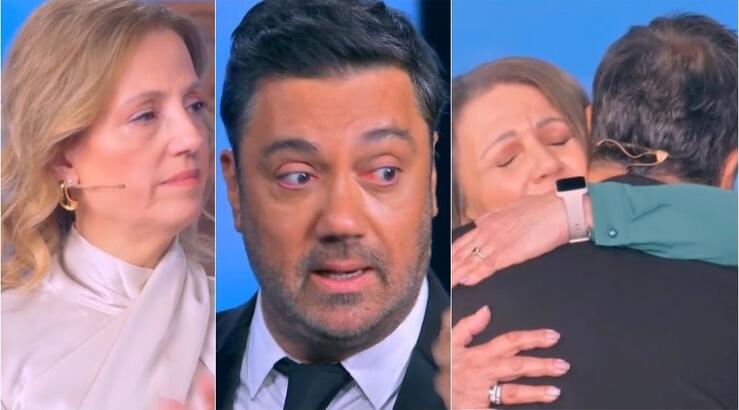 Γιώργος Θεοφάνους: Βούρκωσε οn air όταν είδε τις δύο αδερφές του στο στούντιο [βίντεο]