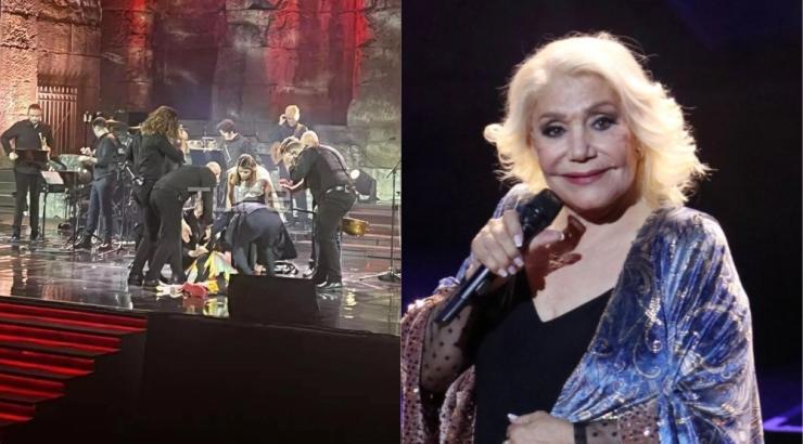 Σοκαριστικό βίντεο: Κατέρρευσε στη σκηνή του Ηρωδείου η Μαρινέλλα