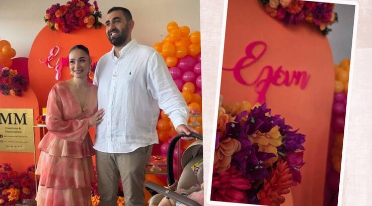 Παμπίνα Γεωργίου - Στέλιος Φιλίππου: Βάφτισαν την κόρη τους [εικόνες & βίντεο]