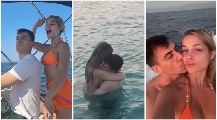 Φειδίας - Στυλιάνα: Νοίκιασαν βάρκα και εξερεύνησαν τoν Ακάμα απολαμβάνοντας τις βουτιές τους [βίντεο]