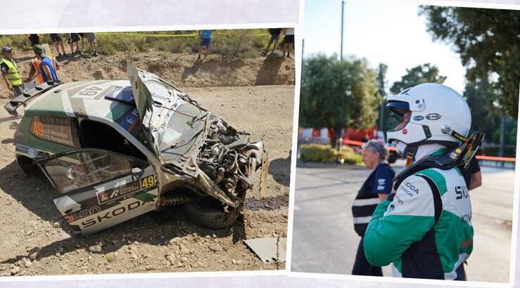 Ατύχημα για γνωστό ηθοποιό στο Ράλλυ Ακρόπολις [εικόνες]