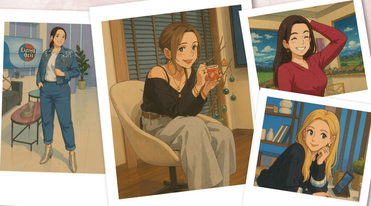 Οι παρουσιάστριες της ψυχαγωγίας στην Κύπρο ως φιγούρες Ghibli