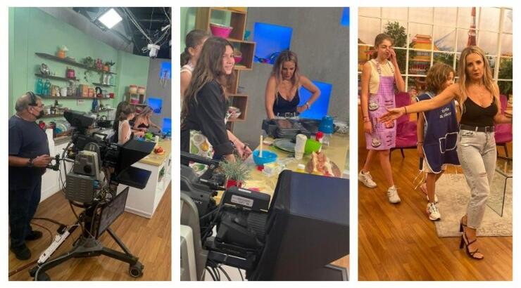 Η Γιώτα Δαμιανού μπήκε στην κουζίνα του πλατό με τα παιδιά της! [βίντεο]