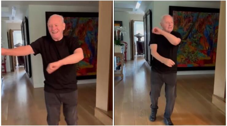 Ο Anthony Hopkins χόρεψε συρτάκι στο σπίτι του και «έριξε» τα social media [βίντεο]