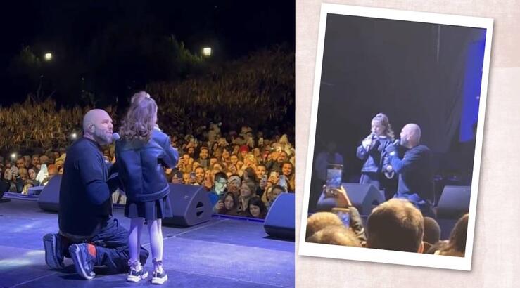 Μιχάλης Κουινέλης: Ανέβασε την κόρη του στη σκηνή, τραγούδησαν μαζί και έγινε χαμός [βίντεο]