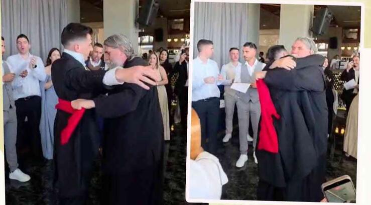 Φειδίας Παναγιώτου: Η συγκινητική στιγμή που τον έζωσε ο πατέρας του - Βίντεο από τα αλλάματα